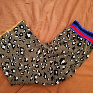Dolan Anthropologie leopard sweater pants